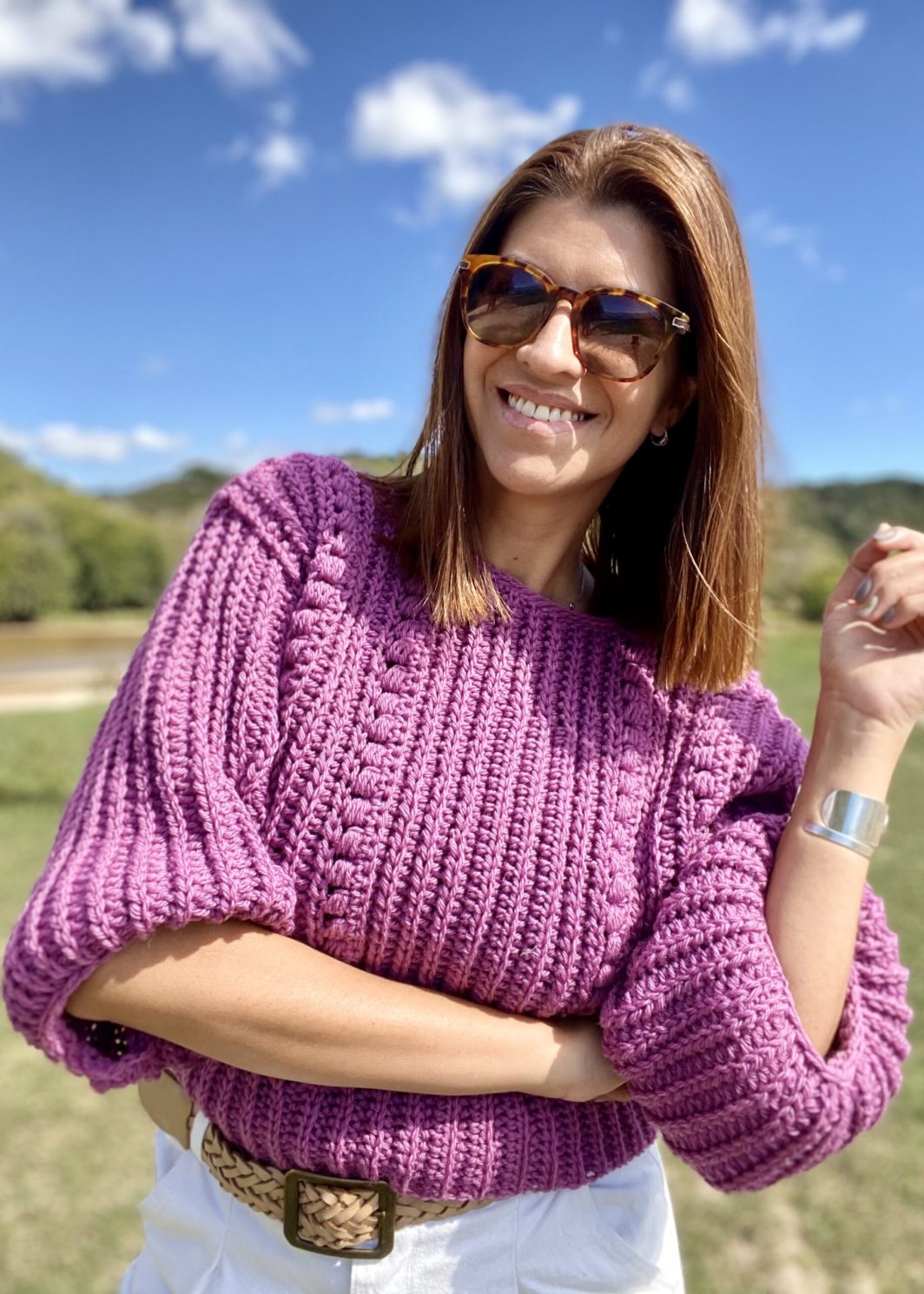 Patrón Sweater y Chaleco Orquídea