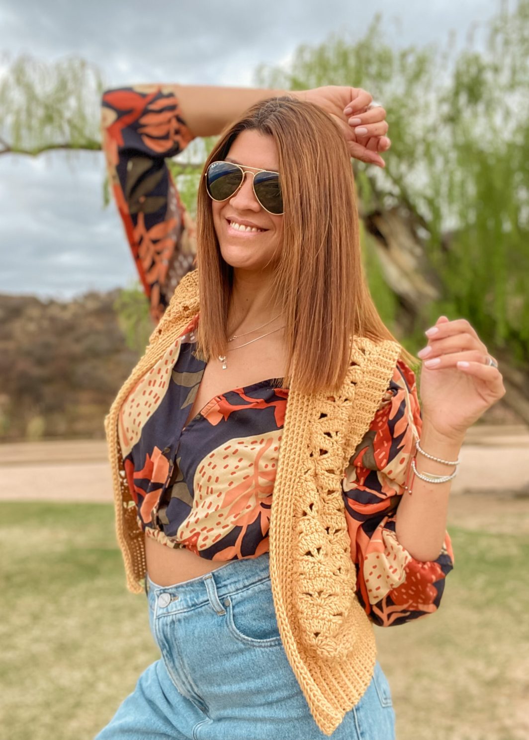 Patrón Chaleco Flor de Sueños