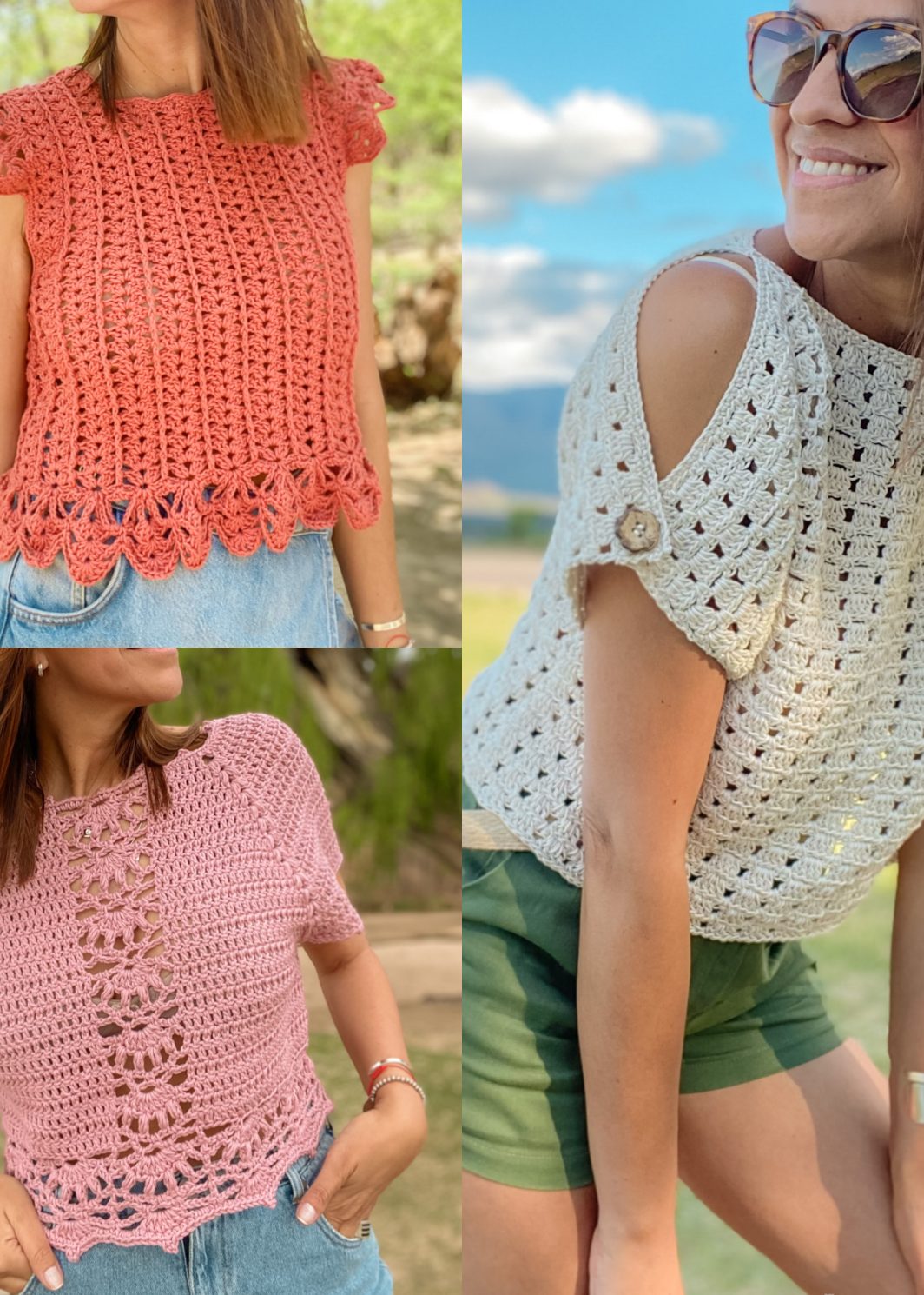 Pack 3 verano fashion crochet