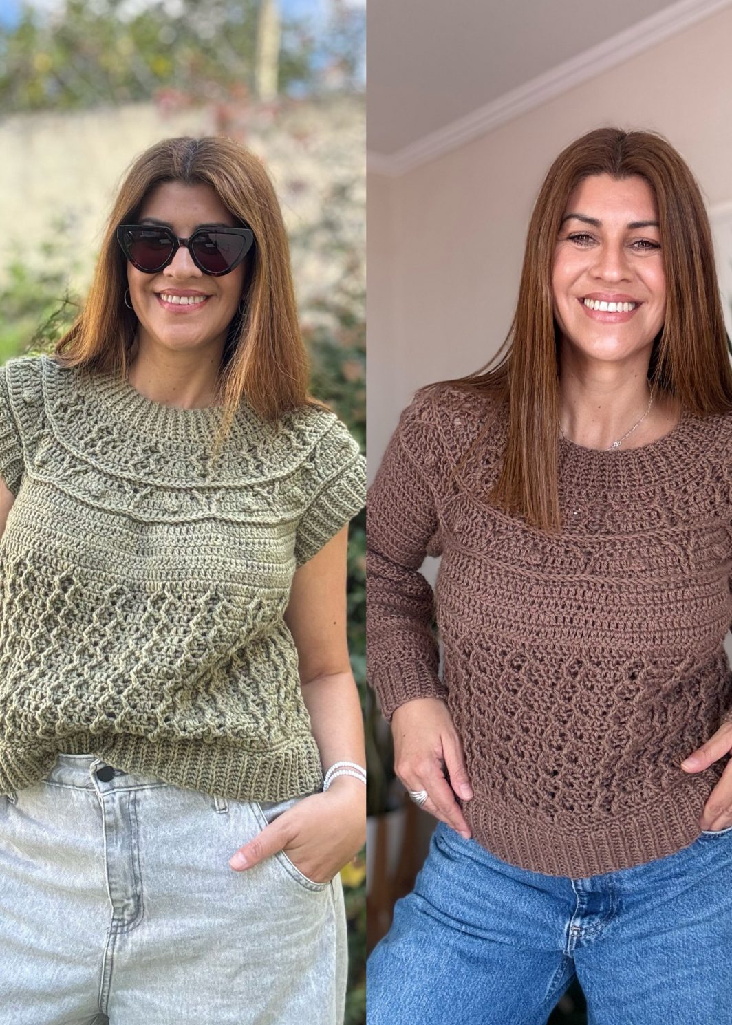 Curso Top Down sin esfuerzo. Tejé tus prendas a crochet sin costuras, con relieve y sin complicaciones.